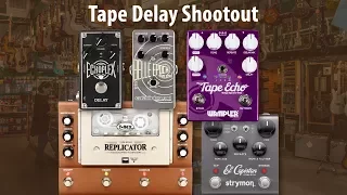 Tape Delay Shootout - Dunlop v Catalinbread v Wampler v Strymon v T Rex