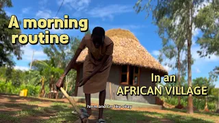 A Morning Routine in an African Village : Early Morning Life in a Ugandan Village   🇺🇬