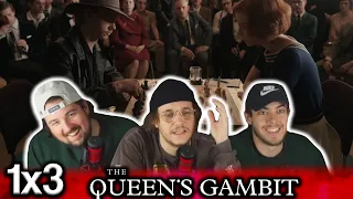 IS THIS BETH'S FIRST LOSS?!? | The Queen's Gambit 1x3 "Doubled Pawns" Group First Reaction!