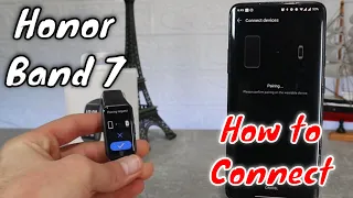 How to connect Honor Band 7 to phone with Honor Health Android App