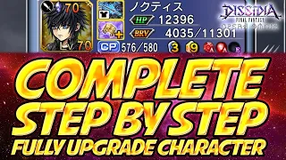 COMPLETE STEP BY STEP GUIDE 2020 HOW TO FULLY UPGRADE HERO & WEAPON Dissidia Final Fantasy DFFOO