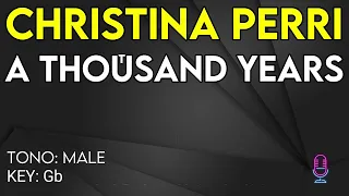 Christina Perri - A Thousand Years - Karaoke Instrumental - Male