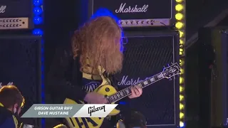 Dave Mustaine of Megadeth shreds Gibson Guitar Riff at Nashville SC's 2021 home opener