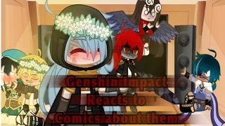 ||Genshin Impact react to comics about them||Gacha club||