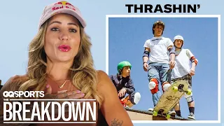 Pro Skateboarder Leticia Bufoni Breaks Down Skateboarding in Movies & TV | GQ Sports