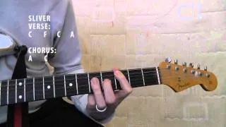 How to play Sliver by Nirvana on Guitar