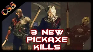 3 NEW PICKAXE KILLS!!!! Friday the 13th the game new kill pack
