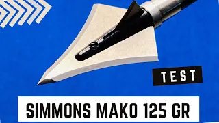 SIMMONS MAKO 125 gr Broadhead Test