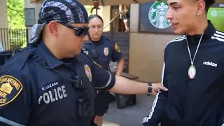 SMOKING FAKE WEED INFRONT OF COPS PRANK!!!