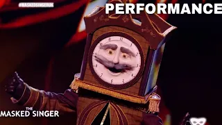 Grandfather Clock Sings "Can't Smile Whitout You' For Survival | The Masked Singer UK | Season 2