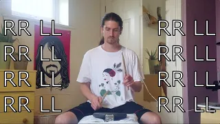 Double Stroke Roll 100-200bpm [play along rudiment practice pad routine drum fill exercise workout]