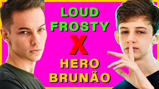 X1 DO FROSTY X BRUNÃO | LOUD X HERO BASE NA LIVE DO TASPIO (FROTY FARPOU O BRUNÃO E O X1 PEGOU FOGO)