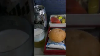 Airplane food China Airlines  flight to Taibei