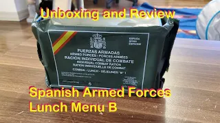MRE Review: Spanish Armed Forces Lunch Menu B