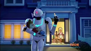 Alvin treated like a baby by Robot Nanny