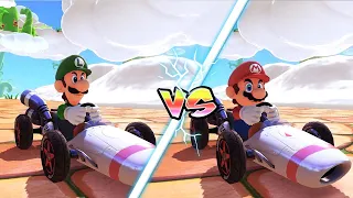 Mario Kart 8 Deluxe NEW DLC Tracks - Golden Dash Cup & Lucky Cat Cup  Wave 1 (2 Players)