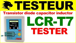 Electronique Testeur transistor diode zener condensateur inductance LCR T7 tester triac