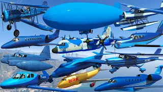 GTA V: Every Blue Airplanes Best Extreme Longer Crash and Fail Compilation