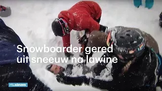 Snowboarder gered uit sneeuw na lawine in Californië  - RTL NIEUWS