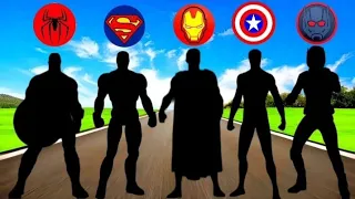 Tebak gambar Superhero Avengers Spiderman,Ironman,Superman,Captain America,Batman dan Hulk