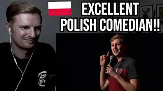 Reaction To Piotrek Szumowski - Szwajcaria (Polish Comedy)