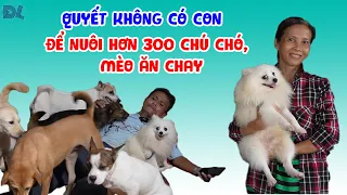 Hai vợ chồng quyết định không có con để dành sức nuôi hàng trăm con chó ăn chay - ĐỘC LẠ BÌNH DƯƠNG