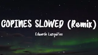 Eduardo Luzquiños - Copines Slowed (Lyrics) || trop tard, trop tard j'suis trop loin pour toi