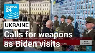 Biden visits Kyiv: Calls for more ammunition and heavy weapons • FRANCE 24 English