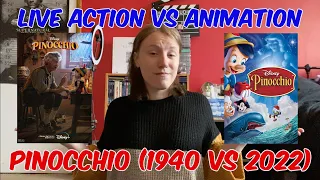 Live Action VS Animation: Pinocchio (1940 VS 2022)