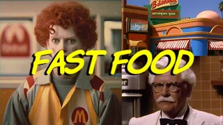 Fast food as an 80's sitcom