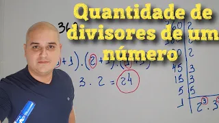 Quantidade de divisores de um número