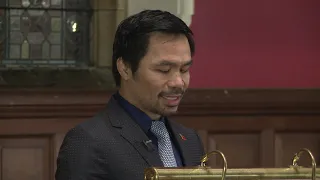 Manny Pacquiao at Oxford