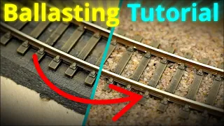 Model Railroad Track Ballasting Tips and Tricks😀 Part 7