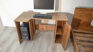 Компьютерный стол своими руками без единого самореза! 😂