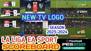 PES 2021 New La Liga EA Sports Scoreboard  TV LOGO 2023-2024