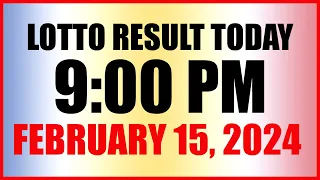 Lotto Result Today 9pm Draw February 15, 2024 Swertres Ez2 Pcso