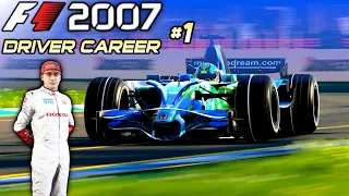 F1 2007 Driver Career Part 1 | INCREDIBLE 2007 MOD! DEBUT FOR HONDA!