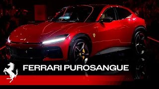 The Ferrari Purosangue is presented at the Teatro del Silenzio