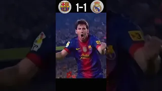 Barcelona vs Real Madrid LaLiga 12/13 #football #messi vs #ronaldo 🔥 #youtube #shorts