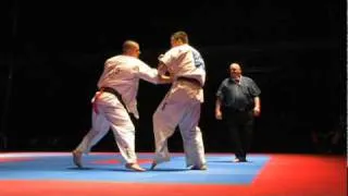 Zsolt Balogh vs. Gudauskas Darius - European (Shin)Kyokushin Karate Championship 2011 Vilnius