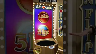 Payout €14,418,058💰💸 5000X Crazy Time  COIN FLIP BIG WIN!! 🤑 #crazytime #crazytimebigwin