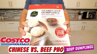Costco's CHINESE Soup Dumpling vs. BEEF PHO Soup Dumpling & BETTER THAN RESTAURANT Japanese Gyoza