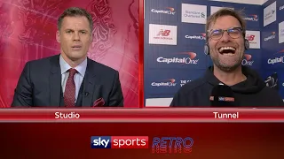 Jamie Carragher asks Jurgen Klopp for a game