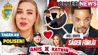 THERESE LINDGREN STOPPAS AV POLIS! #ClueeNews WILL SMITH BER OM URSÄKT.. ANIS & KATRINs KYSS!