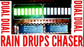 Rain drips chaser dual using 74hc164 ic