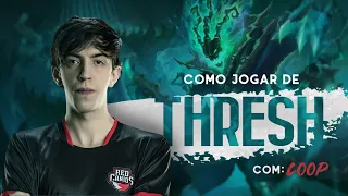 COMO JOGAR DE THRESH - TUTORIAL DE COMBOS, HABILIDADES, RUNAS  E POSICIONAMENTO - COM LOOP