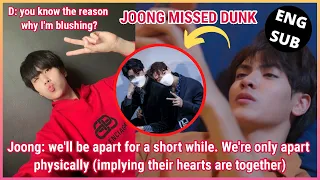 [JoongDunk] Joong was sad because he will be apart to Dunk for a while