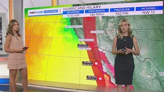 Tracking Hurricane Hilary as it takes aim at California