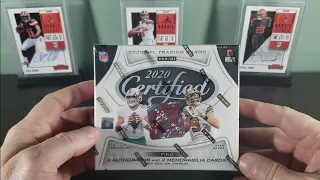 2020 Panini Certified First Off The Line Football Hobby Box Break! 5 hits!!