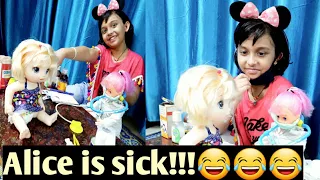 Baby Alive is Sick | Alice Part 2 | Alice is Sick | Play video|  | Dr.Play video |LearnwithPriyanshi